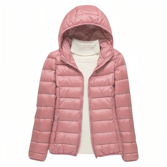 Doudoune Randonnée Compressible Femme - Rose Poudré