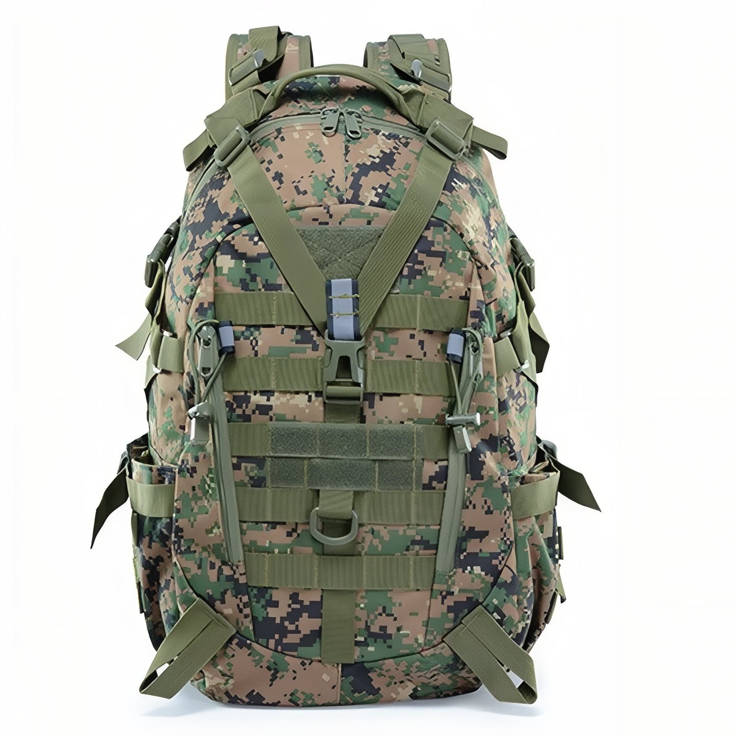 Sac à Dos Randonnée Militaire 40L - Vert Camouflage
