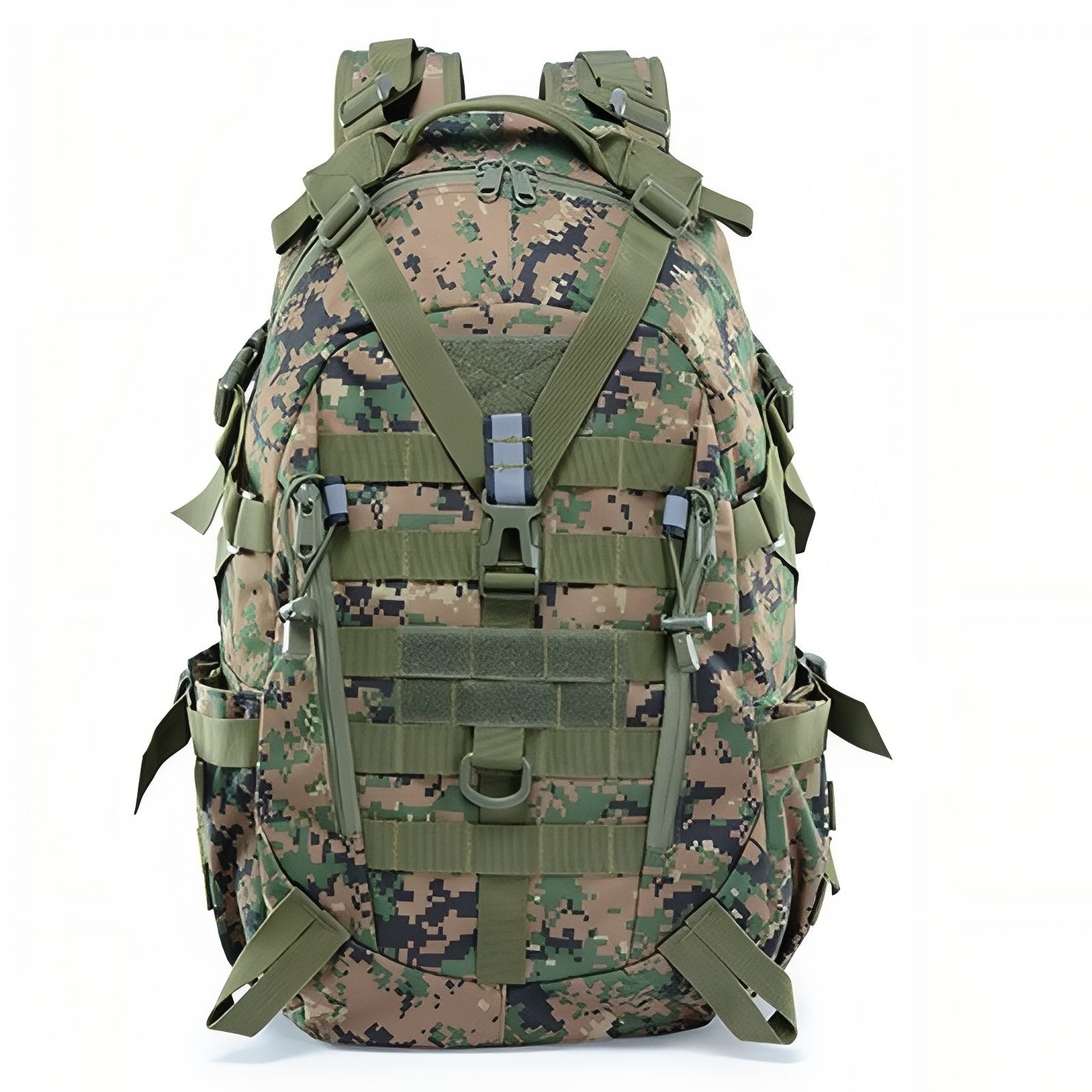 Sac à Dos Randonnée Militaire 40L - Vert Camouflage
