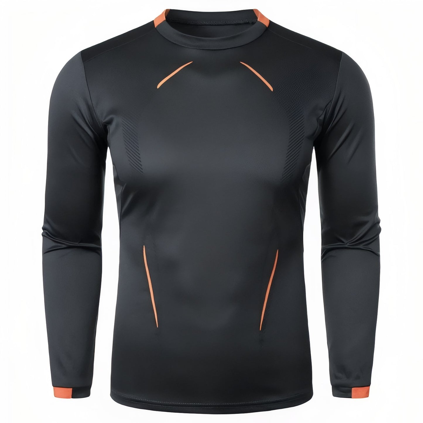 T-Shirt Manche Longue Randonnée Homme - Gris Anthracite