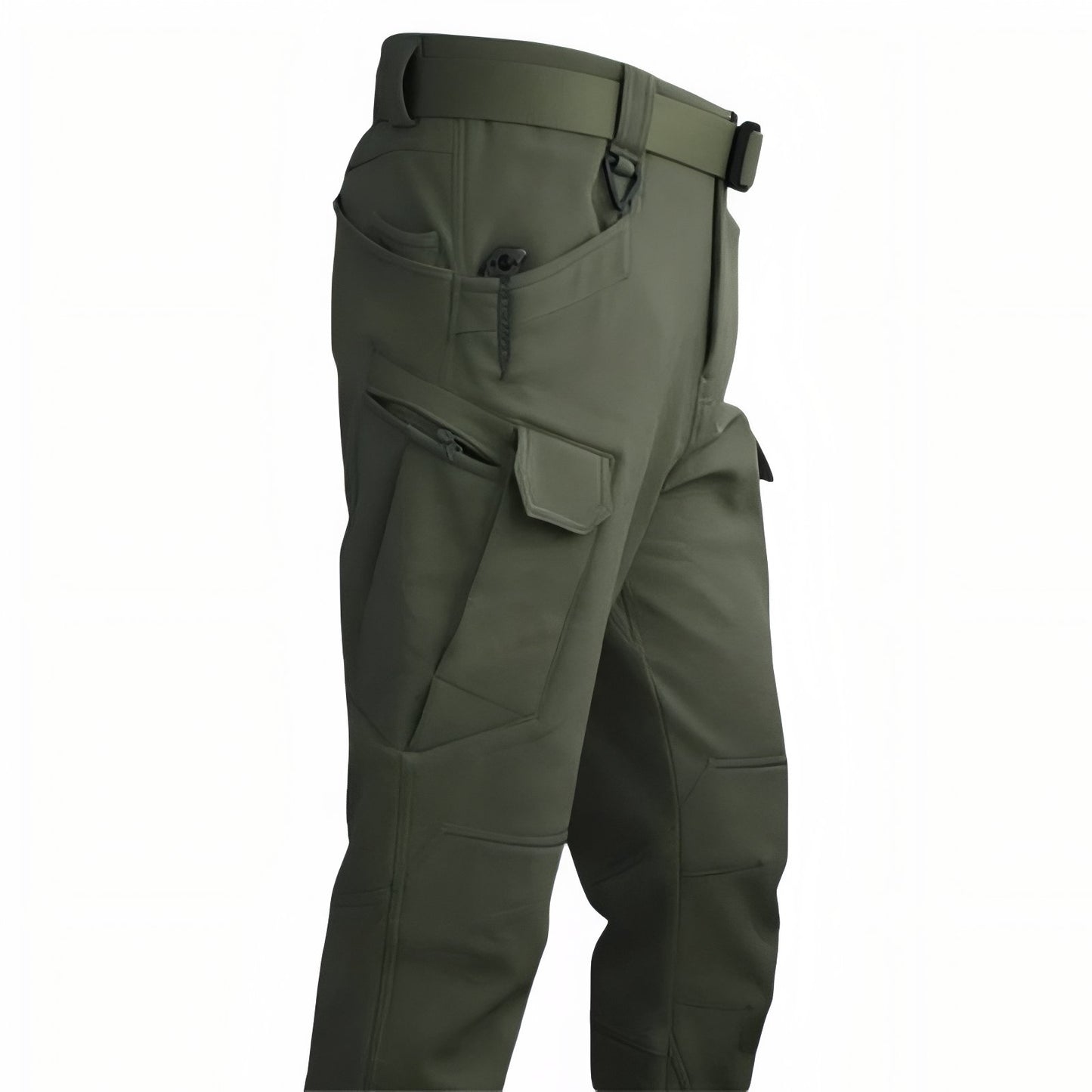 Pantalon Multi Poches Randonnée Homme - Vert Olive