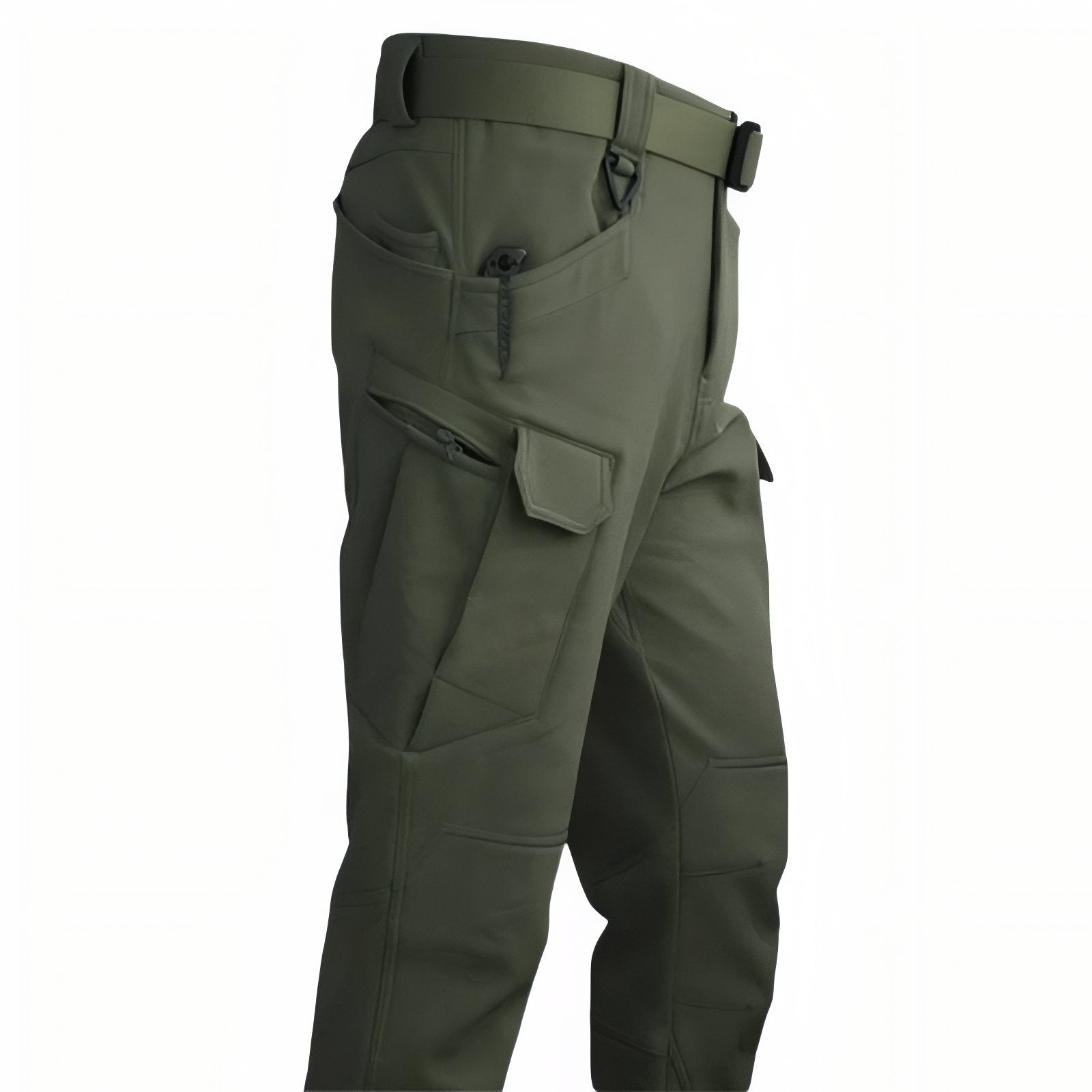 Pantalon Multi Poches Randonnée Homme - Vert Olive