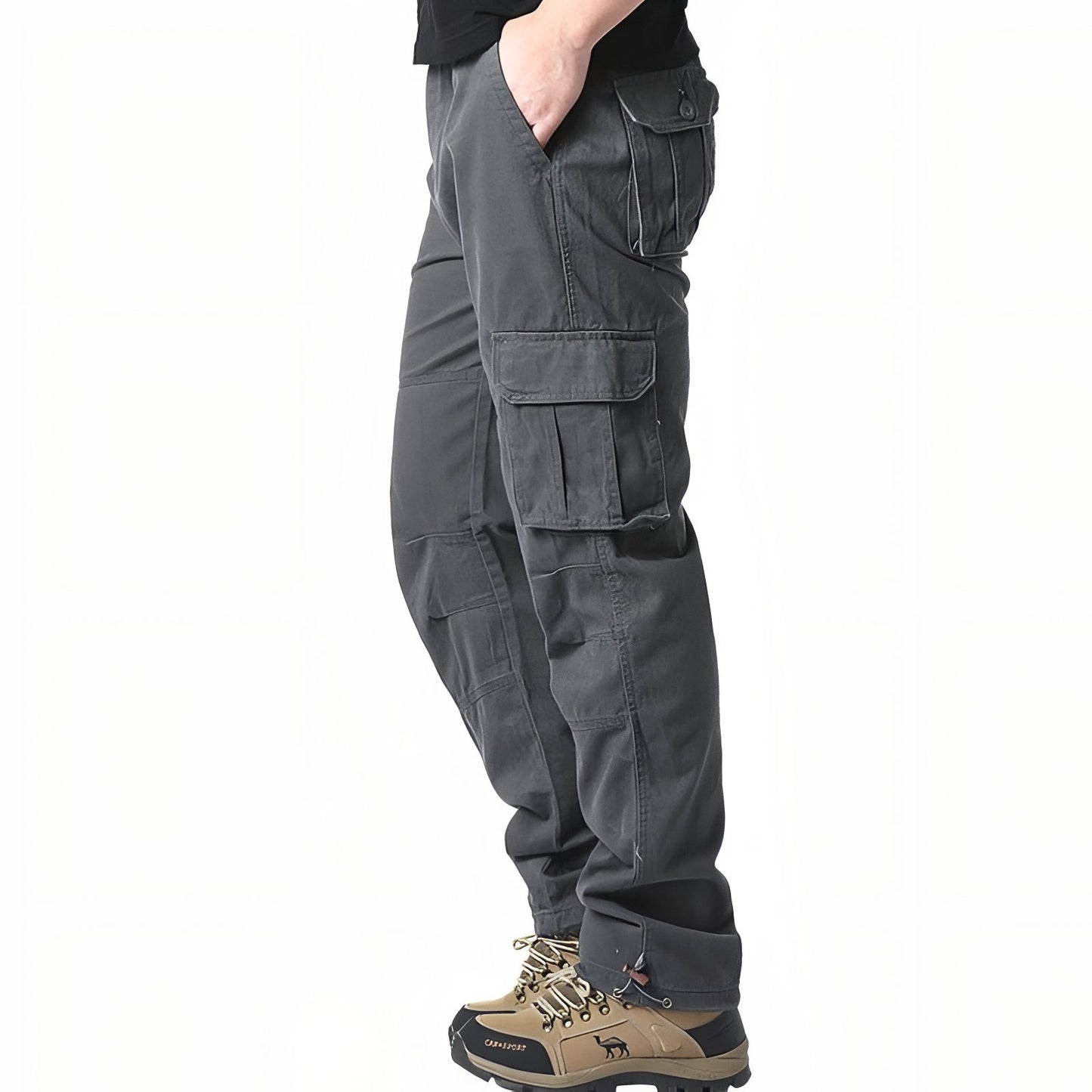Pantalon Cargo Randonnée Homme - Gris Foncé