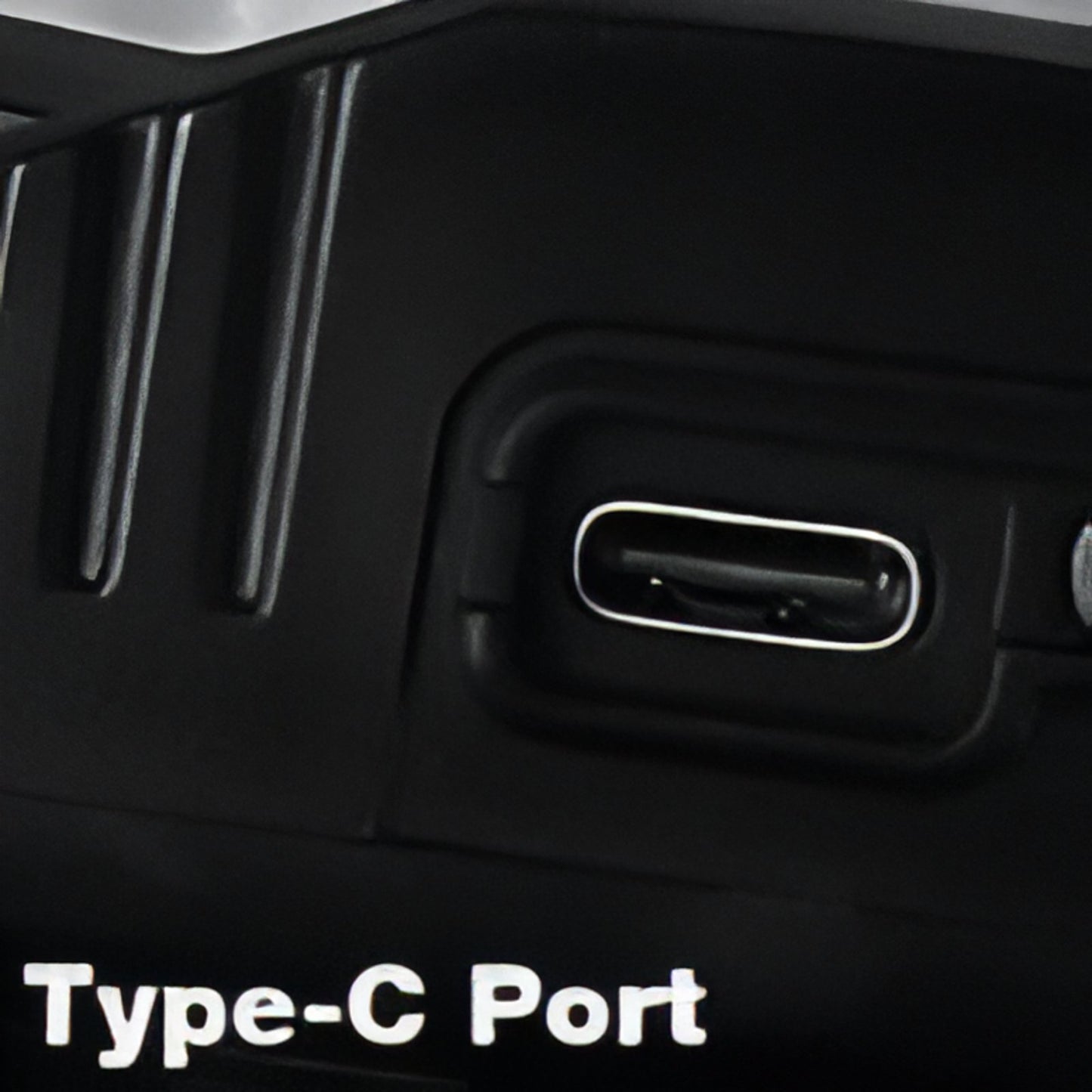 Lampe Frontale LED Puissante gros plan port Type-C - Noir