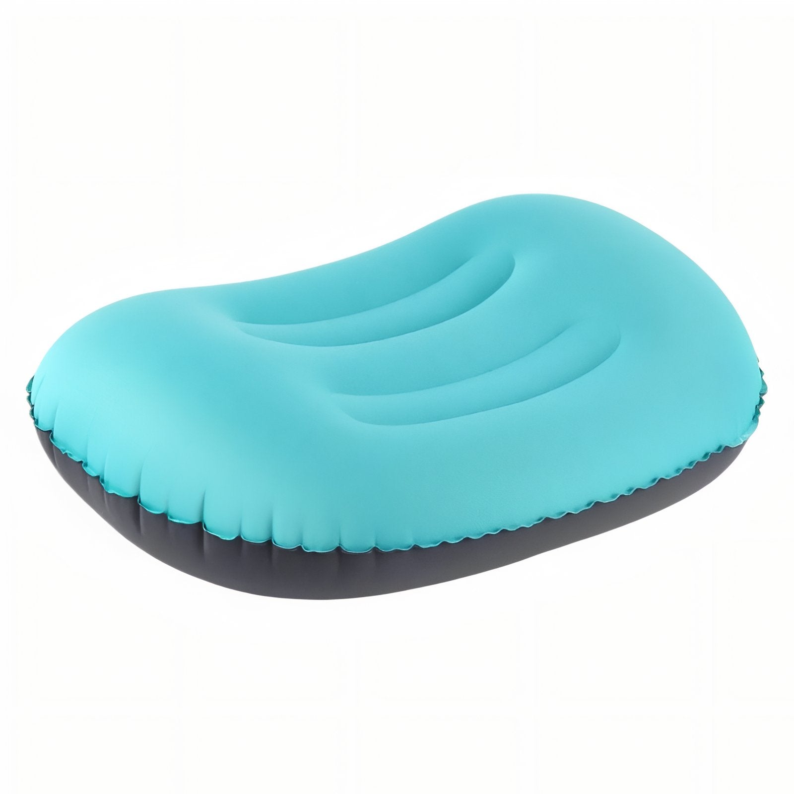 Coussin Gonflable Ultra Léger - Turquoise et Noir
