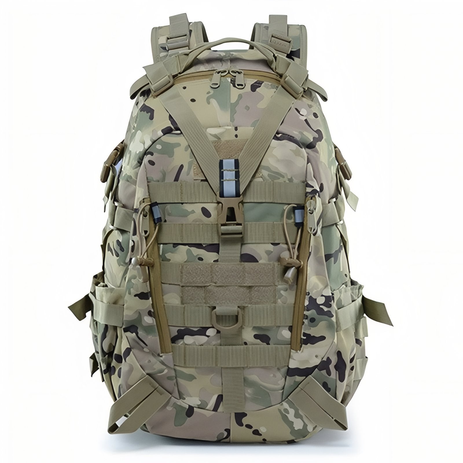 Sac à Dos Randonnée Militaire 40L - Vert Clair Camouflage
