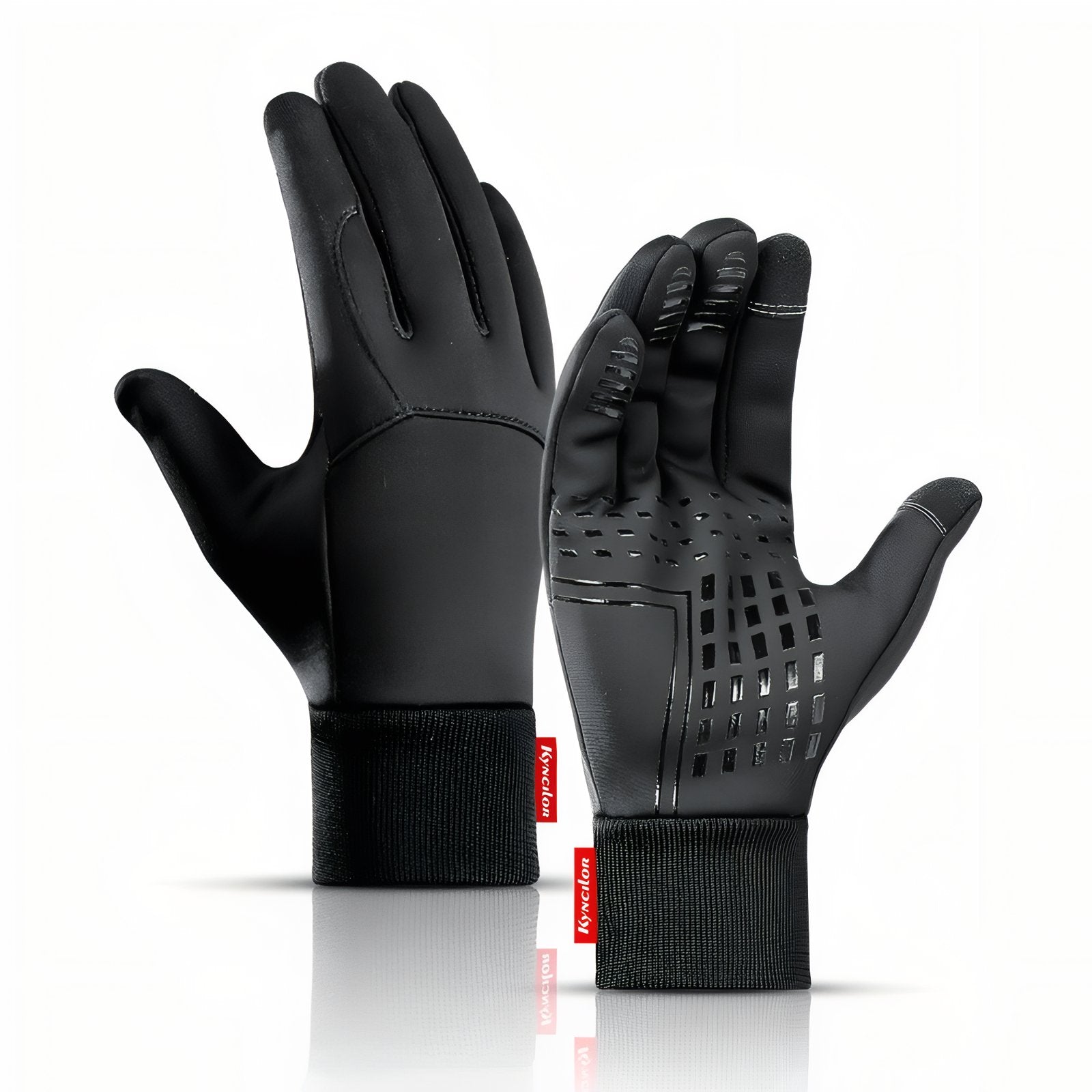 Gants Chauds Tactiles Randonnée - Noir