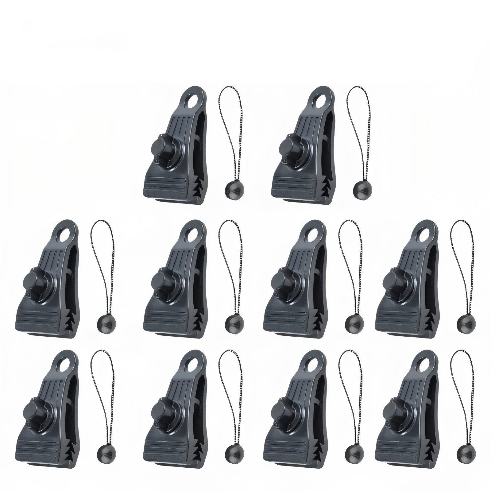 Pince Bâche De Tente - 10pcs avec Tendeur