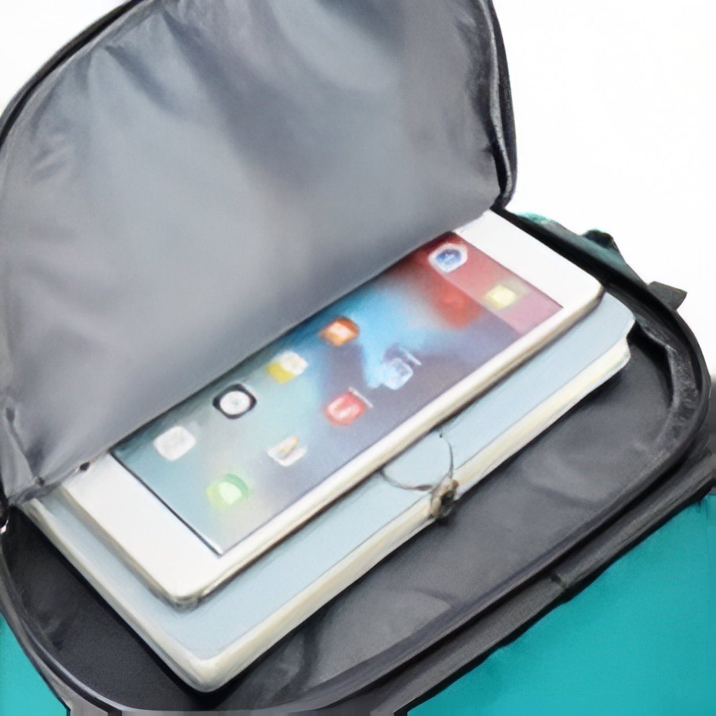 Sac à Dos Randonnée Multi-Poches 55L compartiment ouvert - Turquoise et Gris - Gris Foncé et Noir - Gris Foncé et Bleu Marine - Noir Profond - Orange et Gris