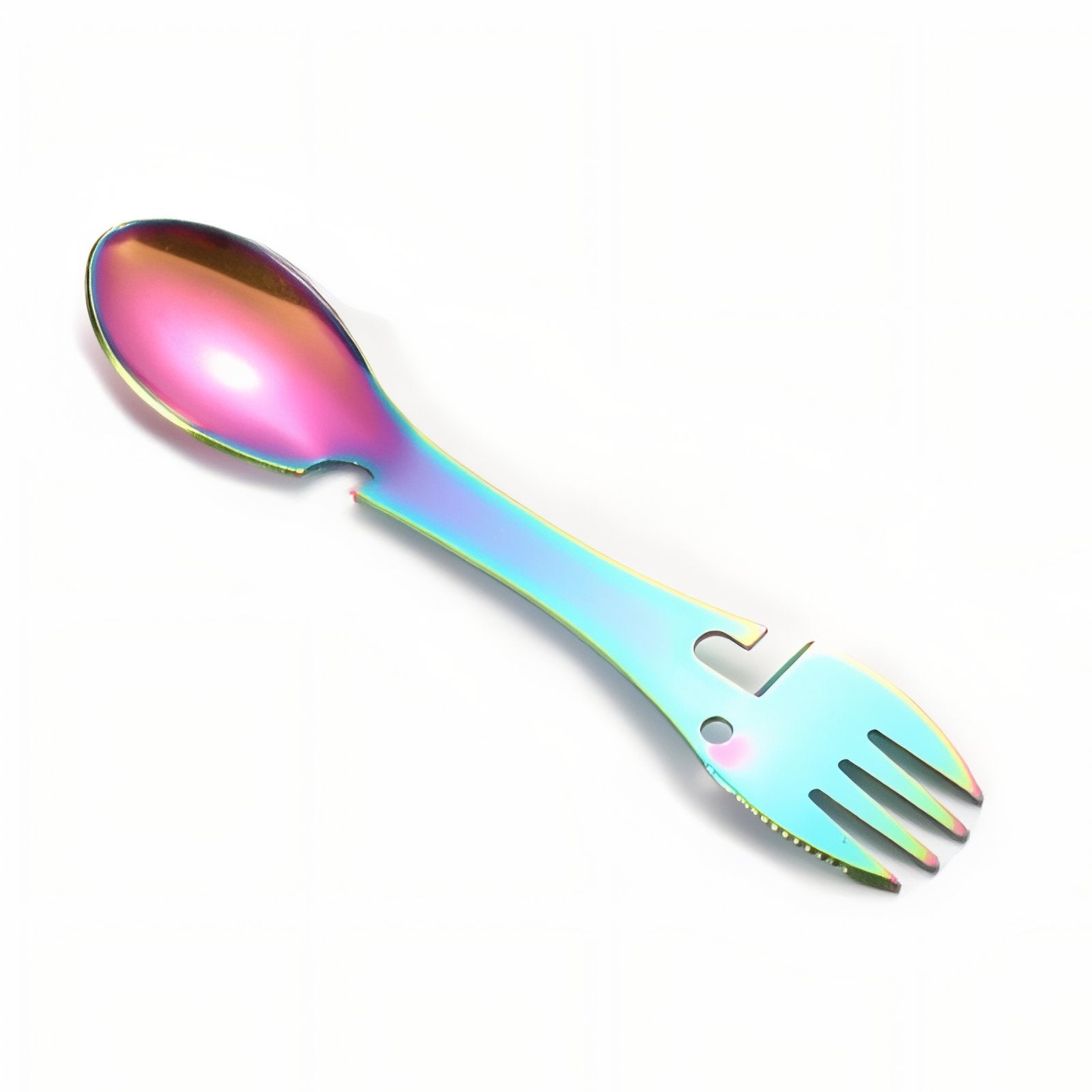 Cuillère Fourchette Randonnée  5 En 1 - Multicolore