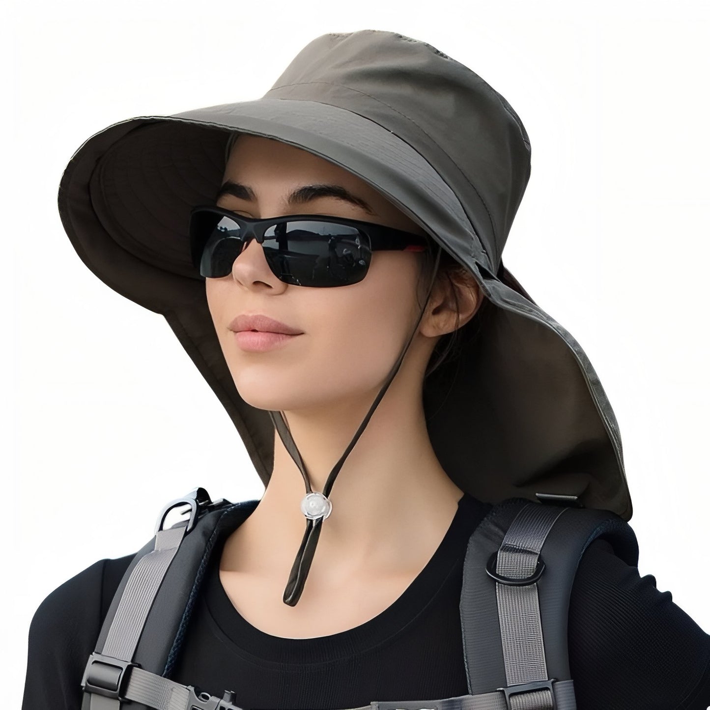 Chapeau Soleil Randonnée Femme - Taupe - 56-58cm