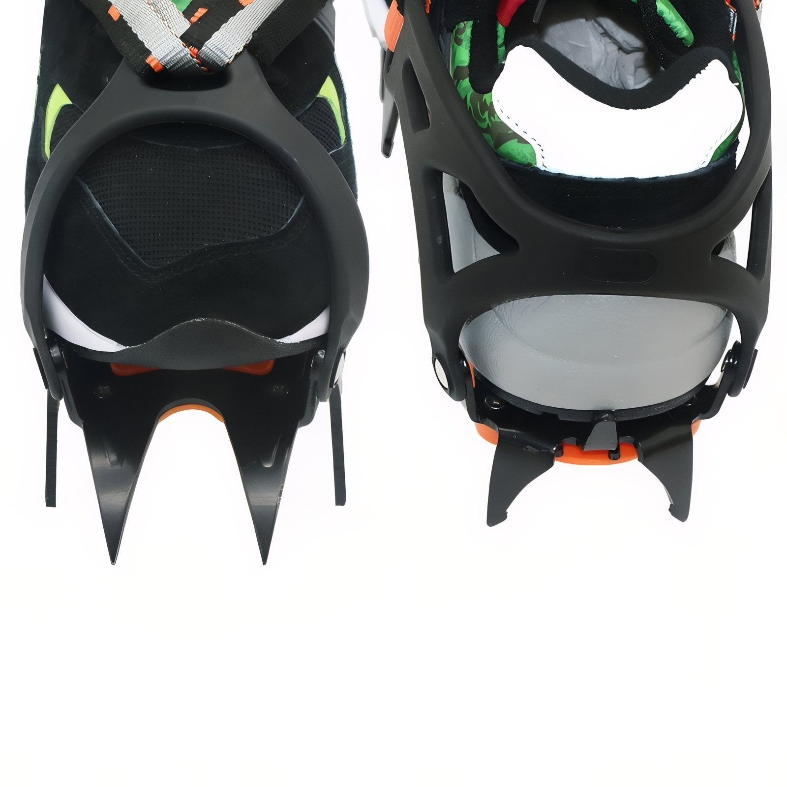 Crampons À Neige Randonnée gros plan arrière - Orange