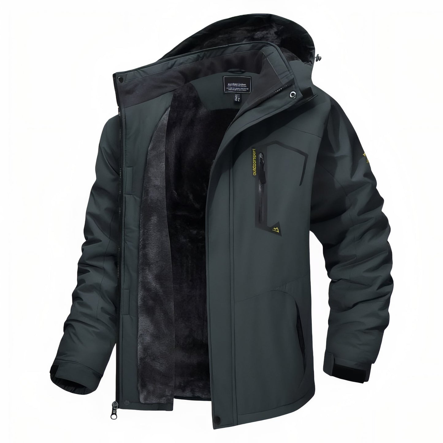 Veste Chaude Randonnée Homme - Vert Foncé