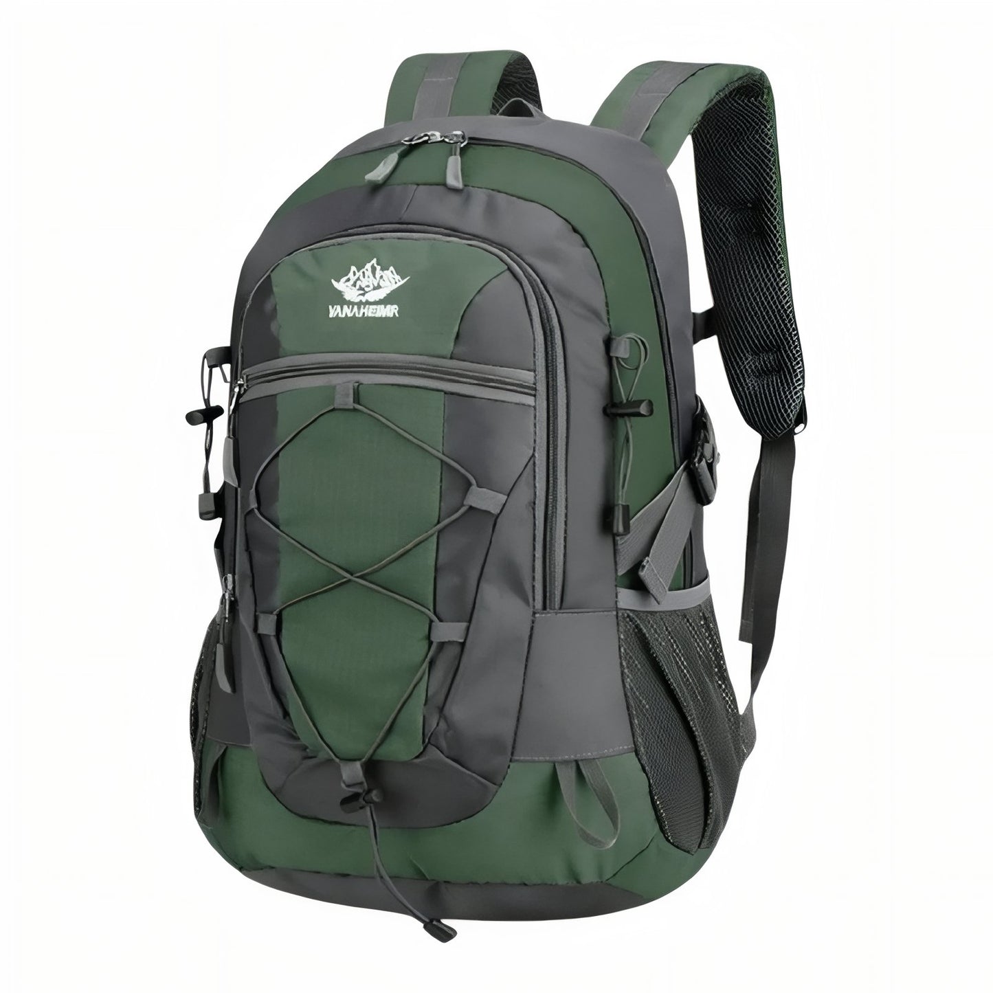 Sac à Dos Léger Pour Randonnée 30L - Vert Foncé et Gris