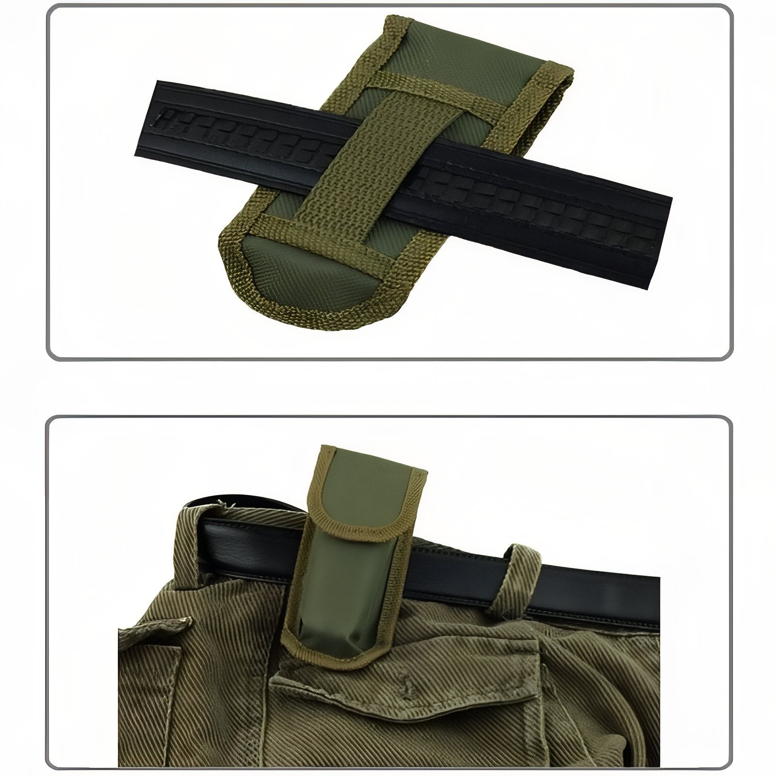 Couvert Pour Randonnée détail sur ceinture - Vert Olive