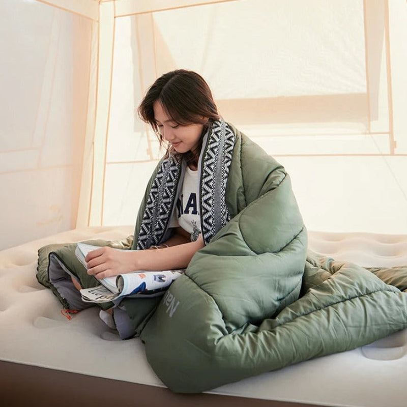 Sac de Couchage Coton Naturehike L150 utilisation confort en lecture sous tente